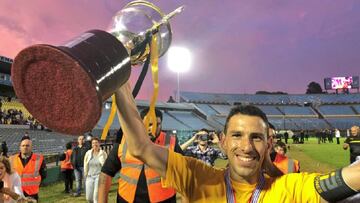 El Peñarol ganó en el alargue el clásico de este domingo por 1-2 con un gol de Cristian 'Cebolla' Rodríguez a Nacional y festejó en el Centenario.