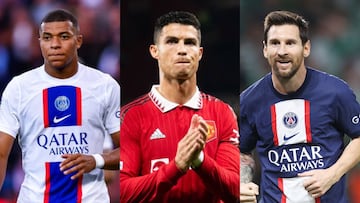 Mbappé destrona a Messi y Cristiano