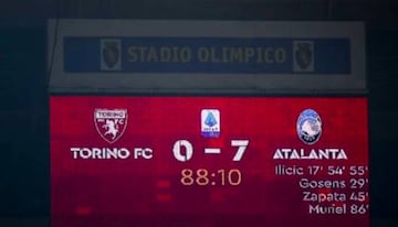 Atalanta golea a Torino con triplete de Ilicic y goles de Zapata y Muriel