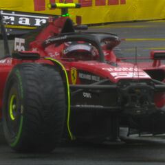 Fuerte choque de Sainz y más lluvia en Montreal