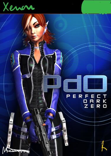 La primera versión de Perfect Dark Zero para Xbox, en bocetos e imágenes