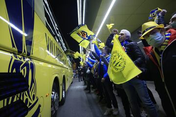 Aficionados del Villarreal.