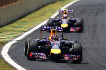 Sebastian Vettel y Daniel Ricciardo 