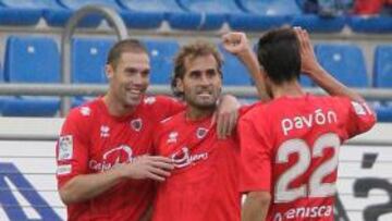 <b>GRAN REGISTRO. </b>Barkero ha marcado 30 goles en tres temporadas en el Numancia.