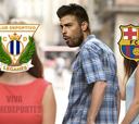 Los mejores memes de la victoria de Leganés ante el Barcelona