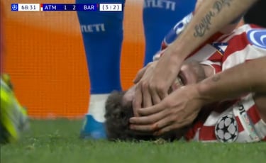 Brutal choque de Fermín con Musso... y de Ruggeri con Gavi