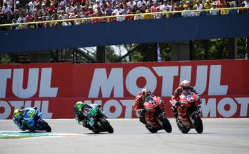 Andrea Dovizioso, Danilo Petrucci, Franco Morbidelli y Joan Mir. 