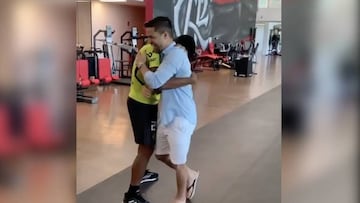 Berrío y sus clases de baile a Diego en el Flamengo