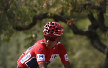 Nairo Quintana mantuvo la camiseta de líder en la etapa 20 de la vuelta a España y es el campeón virtual.