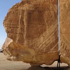 La inexplicable roca Al Naslaa de Arabia Saudí
