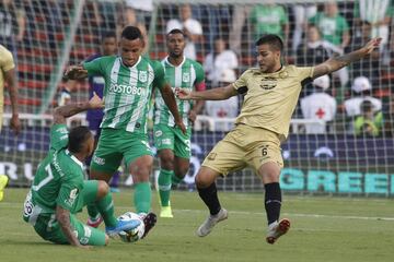 Daniel Muñoz, al minuto 35, anotó el único gol del compromiso en el Atanasio Girardot. Los verdes sumaron tres puntos que los aseguran como líderes del torneo.