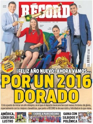 Las últimas portadas de la prensa deportiva del 2015