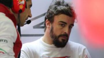Fernando Alonso, pensativo.