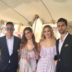 Reunión de ex madridistas en la renovación de votos de Albiol