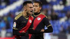 &Aacute;lvaro Garc&iacute;a, del Rayo, festeja su gol.