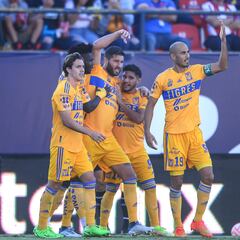 Tigres, con ventaja ante Necaxa de cara a duelo inédito en fases finales