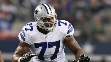 La OL de los Cowboys en un muro casi infranqueable y buena culpa de ello la tiene Tyron Smith que un año más vuelve a estar entre los mejores.