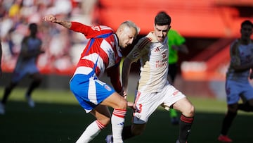 08/02/25 PARTIDO SEGUNDA DIVISION
Granada - Mirandes
Stoichkov (Granada CF) y Alonso (CD Mirandes)