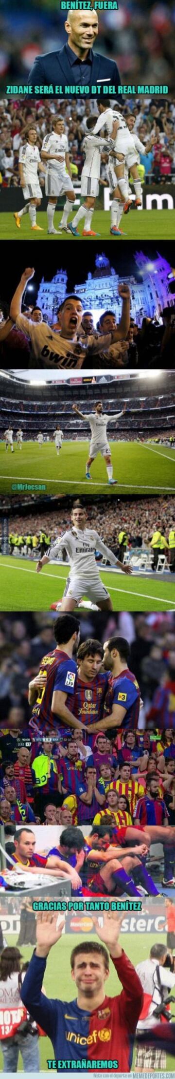 Los memes sobre la destitución de Rafa Benítez