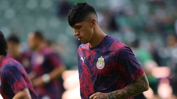 Alan Pulido of Guadalajara during the 2nd round match between Leon and Guadalajara as part of the Liga BBVA MX, Torneo Apertura 2025 at Nou Camp Stadium, on July 19, 2025 in Leon, Guanajuato, Mexico.