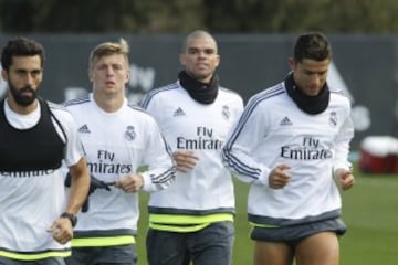 Arbeloa, Kroos, Pepe y Cristiano