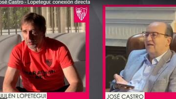 Lopetegui y José Castro.