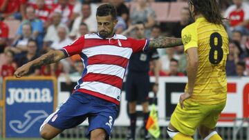 Javi M&aacute;rquez con el Granada. 