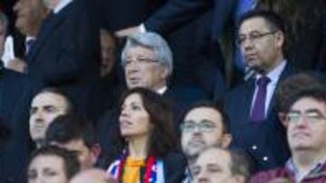 Bartomeu, con Cerezo en el Calderón.