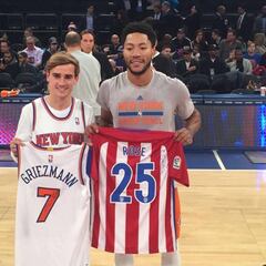 Griezmann cumple su sueño NBA y el Madison le ovaciona