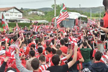 Así despidieron a los jugadores del Athletic en Lezama