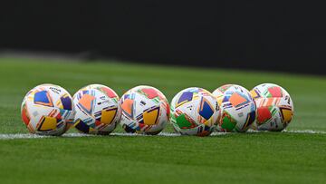 Official Balls Voit during the final first leg match between America and Toluca as part of the Liga BBVA MX, Torneo Clausura 2025 at Ciudad de los Deportes Stadium on May 22, 2025 in Mexico City, Mexico.