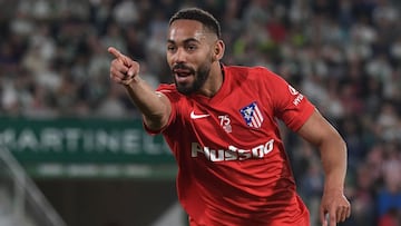 Matheus Cunha celebra un gol ante el Elche.