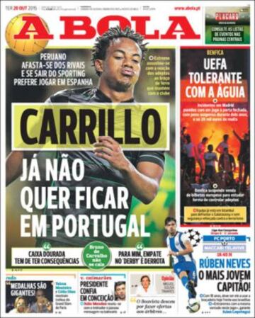 Portadas de la prensa deportiva