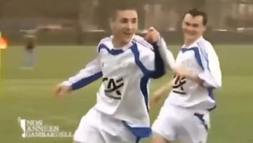 Karim Benzema double nutmeg goal at age of 16