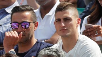 Marco Verratti en Roland Garros.