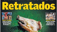 En Valencia atacan al Barça con la cabeza de cochinillo a Figo