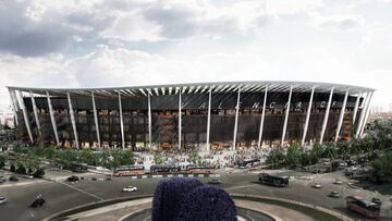 Maqueta del nuevo estadio.