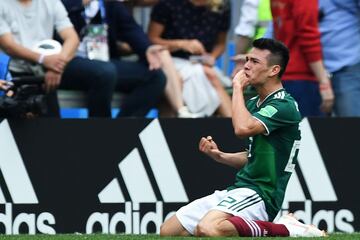 Con su anotación ante Alemania, Hirving 'El Chucky' Lozano se convirtió en el primer mexicano del PSV que anota en un Mundial. 