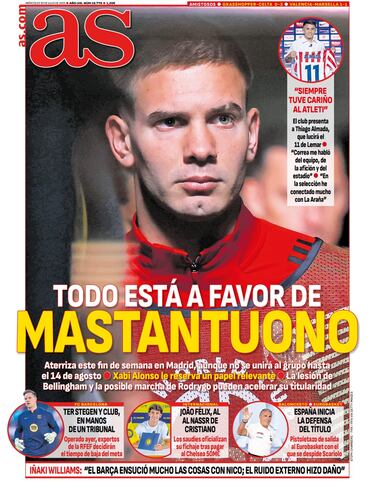Las portadas de AS de julio