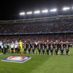 Atlético-Leverkusen en imágenes