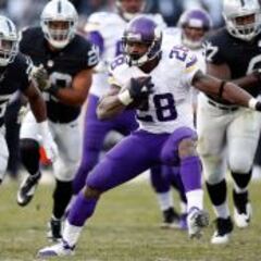 Los Vikings y Adrian Peterson ganan su quinto partido seguido