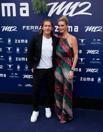 Michel Salgado y su esposa Malula Sainz.