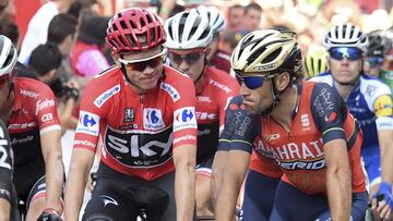 Froome y Nibali, cara a cara en la ascensi¨®n al Stelvio