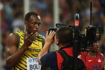 Victoria de Usain Bolt en la final de 100m del Mundial de Atletismo de Pekín 2015.