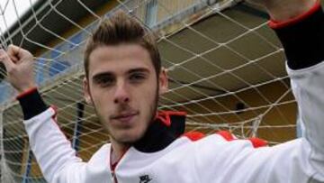 <b>¿FUTURO INGLÉS? </b>De Gea posa para AS en las instalaciones del Cerro del Espino.