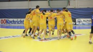 Alegría de los jugadores al conseguir el pase a semifinales