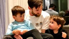 Messi, relax con "sus chicos" y en el cumple de su hermano