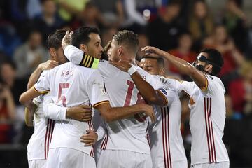 0-1. Sergio Ramos celebró el primer tanto.