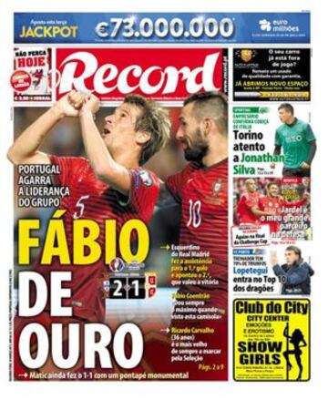 Portadas de la prensa deportiva