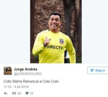 La renuncia de José Luis Sierra a la banca de Colo Colo dio paso a la creatividad en redes sociales.